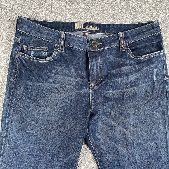Kut From The Kloth Bootcut Jeans Womens Flap Pockets Denim Stretch Size 12 - Picture 5 of 11